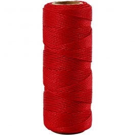Bamboo Cord, red, thickness 1 mm, 65 m/ 1 roll [HOB-503485]