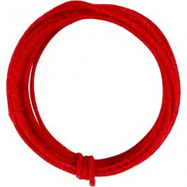 Jute wire, red, thickness 2-4 mm, 3 m/ 1 pack [HOB-503496]