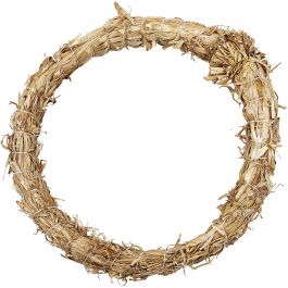 Straw Wreath, D 21 cm, thickness 2 cm, 1 pc [HOB-503800]