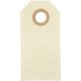 Manila Tags, cream, size 3x6 cm, 250 g, 30 pc/ 1 pack [HOB-510030]