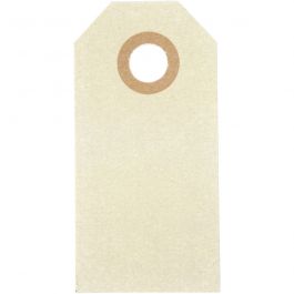 Manila Tags, cream, size 3x6 cm, 250 g, 1000 pc/ 1 pack [HOB-510031]