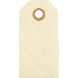 Manila Tags, cream, size 4x8 cm, 250 g, 20 pc/ 1 pack [HOB-510040]
