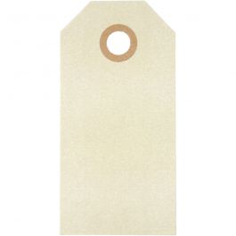 Manila Tags, cream, size 4x8 cm, 250 g, 1000 pc/ 1 pack [HOB-510041]