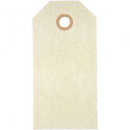 Manila Tags, cream, size 5x10 cm, 250 g, 20 pc/ 1 pack [HOB-510050]