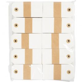 Manila Tags, cream, size 5x10 cm, 250 g, 1000 pc/ 1 pack [HOB-510051]