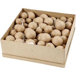 Christmas Ornaments, D 4+5+6 cm, 3x35 pc/ 1 pack [HOB-51031]