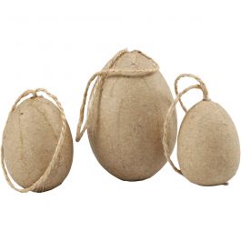 Egg, H: 3+4+5 cm, 6 pc/ 1 pack [HOB-510423]