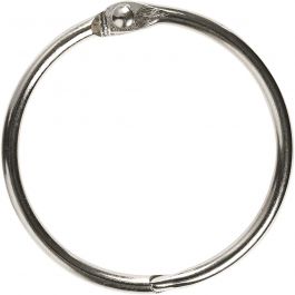 Book Ring, D 38 mm, thickness 3 mm, 8 pc/ 1 pack [HOB-51243]