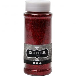 Glitter, red, 110 g/ 1 tub [HOB-51261]
