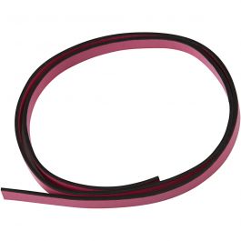 Faux Leather Belt, pink, W: 10 mm, thickness 3 mm, 1 m/ 1 pack [HOB-51483]