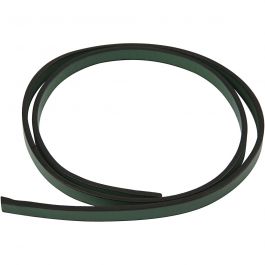 Faux Leather Belt, green, W: 10 mm, thickness 3 mm, 1 m/ 1 pack [HOB-51489]