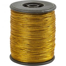 Thread, gold, thickness 0,5 mm, 100 m/ 1 roll [HOB-51530]