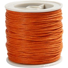 Cotton Cord, orange, thickness 1 mm, 40 m/ 1 roll [HOB-51570]