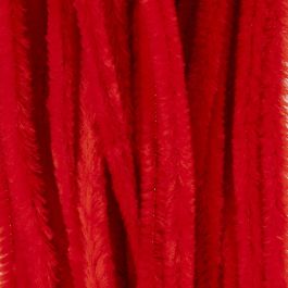 Pipe Cleaners, red, L: 30 cm, thickness 9 mm, 25 pc/ 1 pack [HOB-51603]