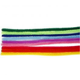 Pipe Cleaners, assorted colours, L: 30 cm, thickness 9 mm, 25 asstd./ 1 pack [HOB-51637]