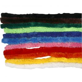Pipe Cleaners, assorted colours, L: 30 cm, thickness 15 mm, 200 asstd./ 1 pack [HOB-51646]