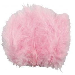 Down, light red, size 5-12 cm, 15 pc/ 1 pack [HOB-51695]