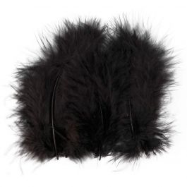 Down, black, size 5-12 cm, 15 pc/ 1 pack [HOB-51700]