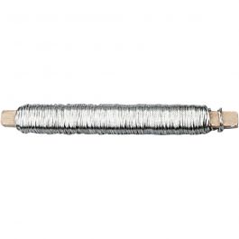 Florist Wire, silver, thickness 0,6 mm, 50 m/ 1 roll [HOB-517240]