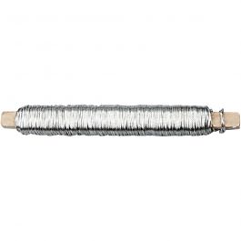 Florist Wire, silver, 10x100 g, thickness 0,6 mm, 10x50 m/ 1 pack [HOB-51724]