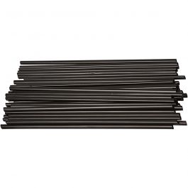 Construction Straw, black, L: 12,5 cm, D 3 mm, 800 pc/ 1 pack [HOB-51932]