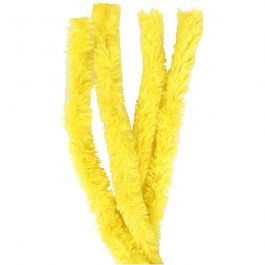 Pipe Cleaners, yellow, L: 40 cm, thickness 30 mm, 4 pc/ 1 pack [HOB-51936]