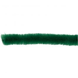 Pipe Cleaners, dark green, L: 30 cm, thickness 15 mm, 15 pc/ 1 pack [HOB-52104]