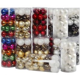 Christmas Ornaments, D 6 cm, Content may vary , 24x20 pc/ 1 pack [HOB-52166]