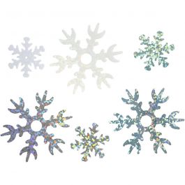 Sequins, light blue, silver, white, D 25+45 mm, 30 g/ 1 pack [HOB-52177]