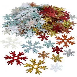 Sequins, assorted colours, D 25+45 mm, 250 g/ 1 pack [HOB-52181]