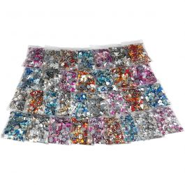 Rhinestones, assorted colours, D 6-16 mm, 32 pack/ 1 pack [HOB-52239]