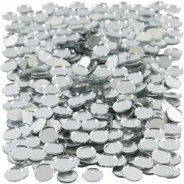 Mirror Mosaic Tiles, round, D 10 mm, thickness 2 mm, 500 pc/ 1 pack [HOB-52294]