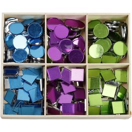 Mirror Mosaic Tiles , size 15 mm, thickness 2 mm, 300 pc/ 1 pack [HOB-52300]