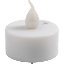 LED Tea Light Candles, H: 35 mm, D 38 mm, 6 pc/ 1 pack [HOB-52332]