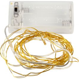 LED String of Lights, gold, L: 3,15 m, 1 pc [HOB-52352]