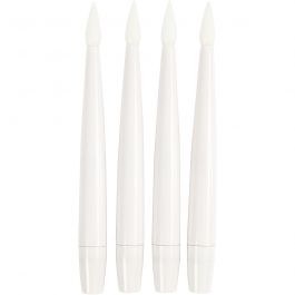 LED Christmas tree candle, H: 15,5 cm, D 14 mm, 4 pc/ 1 pack [HOB-52363]