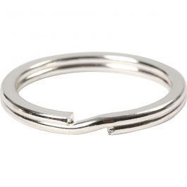 Key Chain, silver-plated, D 28 mm, 4 pc/ 1 pack [HOB-526040]