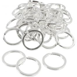 Key Chain, silver-plated, D 28 mm, 50 pc/ 1 pack [HOB-52604]
