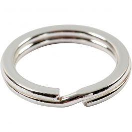 Split Ring, silver-plated, D 15 mm, 15 pc/ 1 pack [HOB-52609]