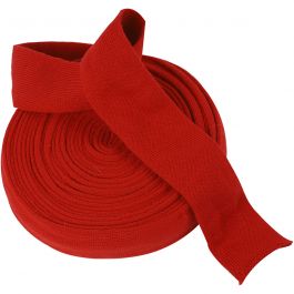 Knitted Tube, christmas red, W: 60 mm, 10 m/ 1 roll [HOB-53061]