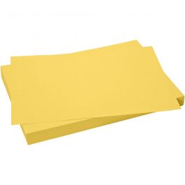 Card, sun yellow, 50x70 cm, 270 g, 10 sheet/ 1 pack [HOB-540914]