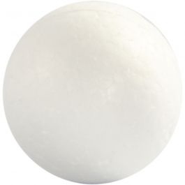 Polystyrene Balls, white, D 3 cm, 10 pc/ 1 pack [HOB-543011]