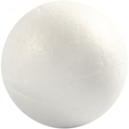 Polystyrene Balls, white, D 4 cm, 10 pc/ 1 pack [HOB-543021]
