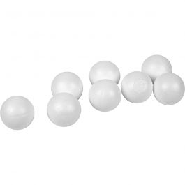 Polystyrene Balls, white, D 4 cm, 100 pc/ 1 pack [HOB-543022]
