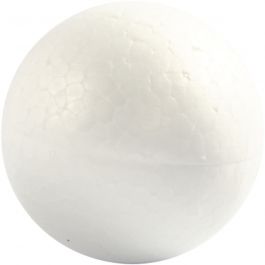 Polystyrene Balls, white, D 5 cm, 5 pc/ 1 pack [HOB-543040]