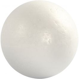 Polystyrene Balls, white, D 12 cm, 5 pc/ 1 pack [HOB-54313]
