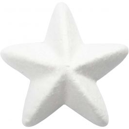 Star, white, W: 6 cm, 50 pc/ 1 pack [HOB-543280]