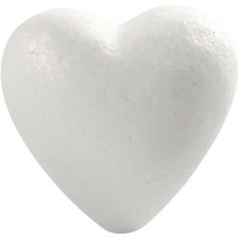 Heart, white, H: 8 cm, 50 pc/ 1 pack [HOB-543542]