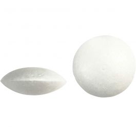 Ufo, white, D 7,5 cm, thickness 31 mm, 100 pc/ 1 pack [HOB-543700]