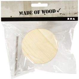 Coat Hook, round, D: 4,5 cm, D 7 cm, 1 pc [HOB-54405]